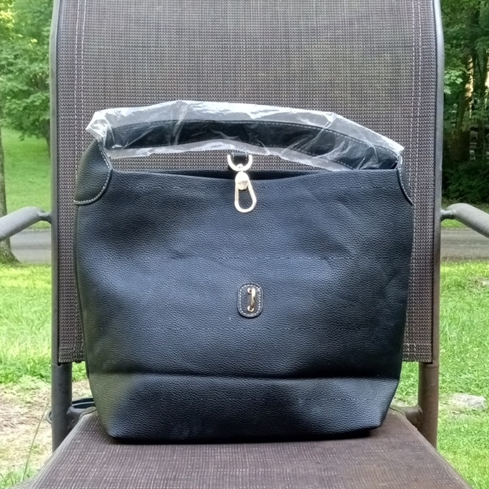 Black Leather Men's Bag
